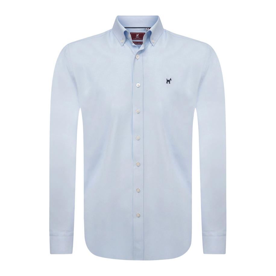 Williot Williot Overhemd blauw / navy / wit -