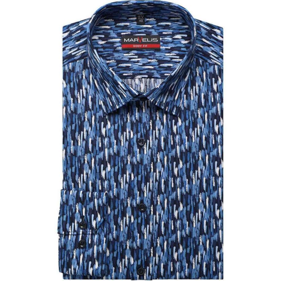Marvelis Overhemd ML6 (vanaf 68 CM) blauw Blauw
