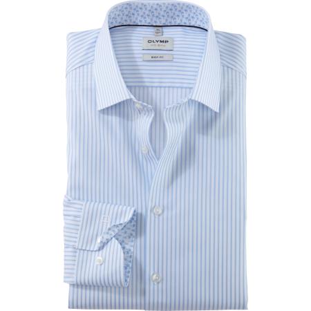 OLYMP Level Five Overhemd blauw, Gestreept