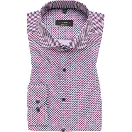 ETERNA Performance Overhemd rood, Bedrukt