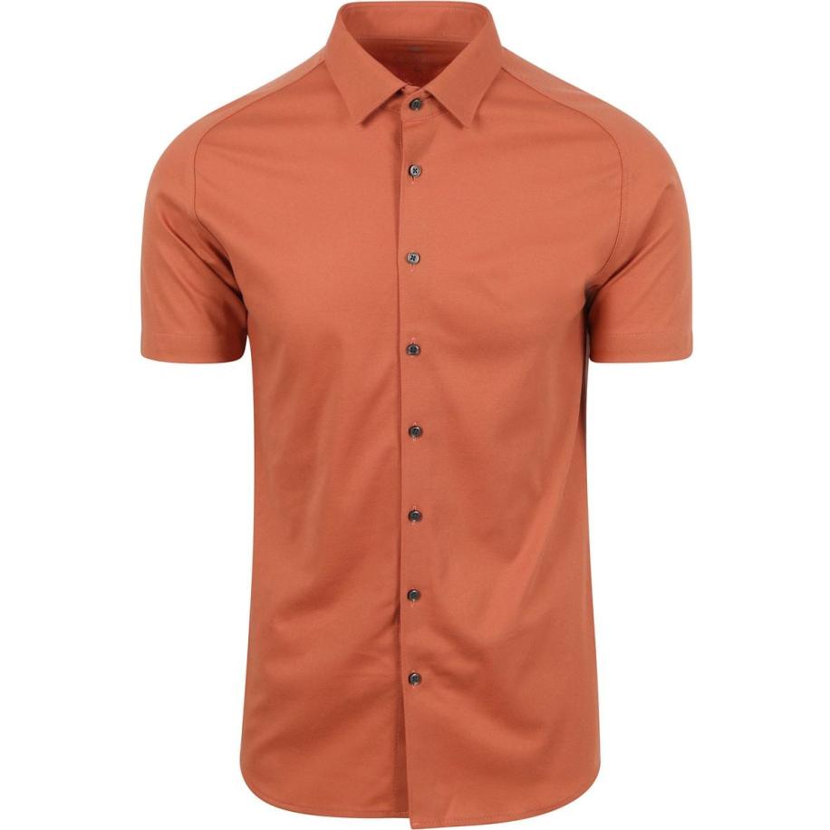 Desoto Short Sleeve Jersey Overhemd Peach Oranje Oranje