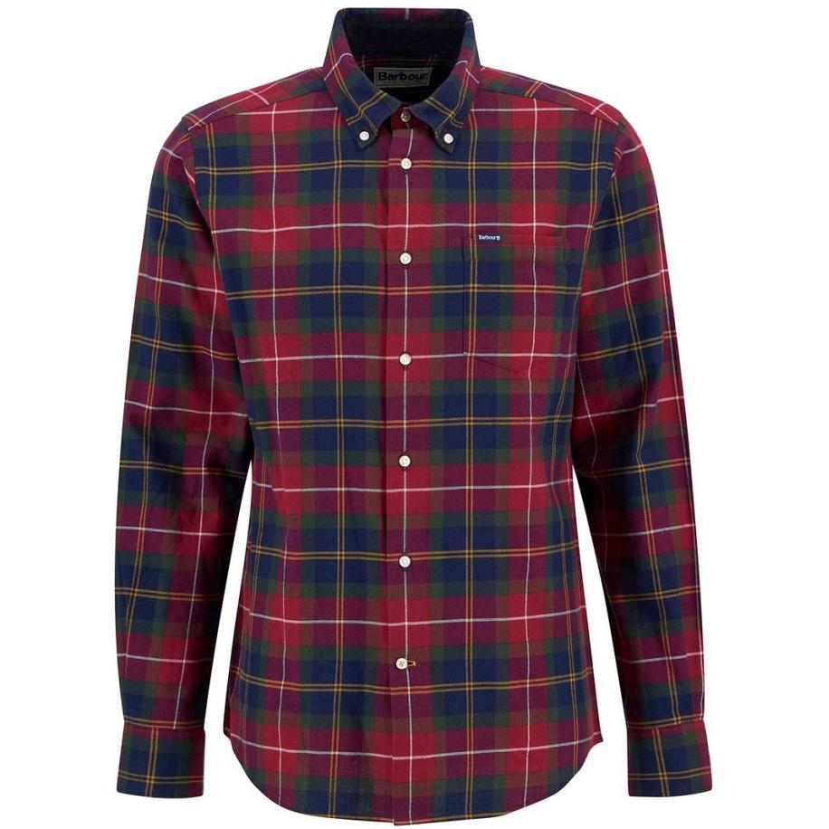 Barbour Fortrose Overhemd Tartan Rood Rood