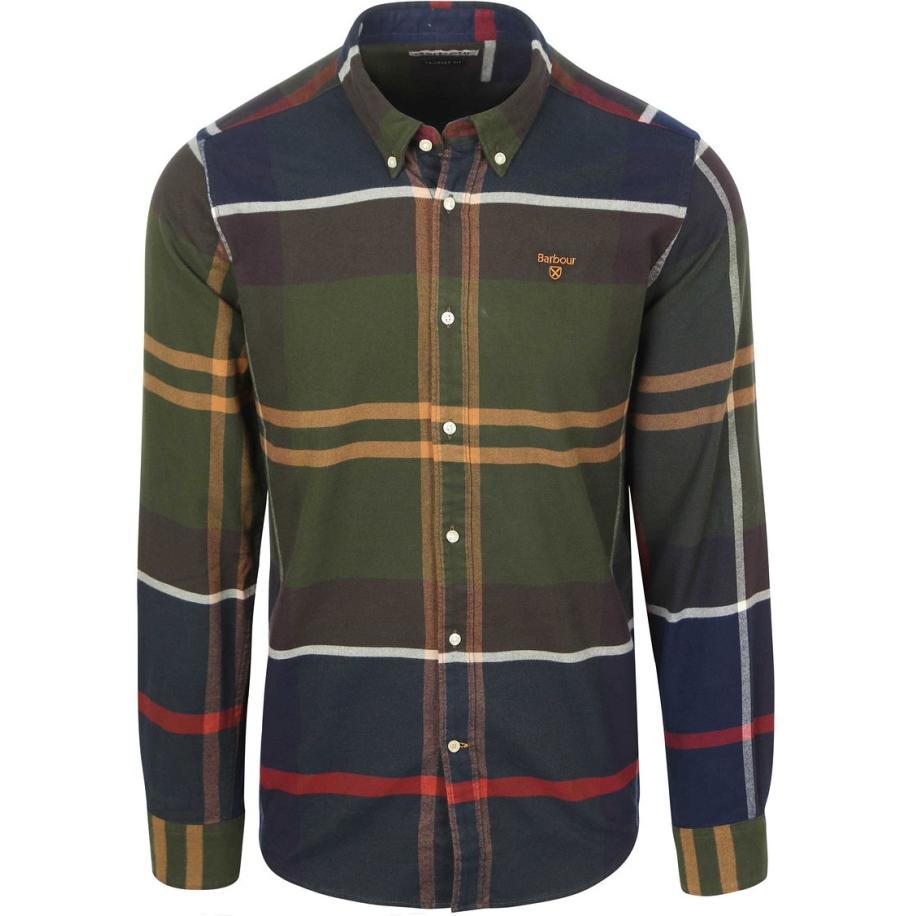 Barbour Iceloch Overhemd Ruit Multicolour Groen