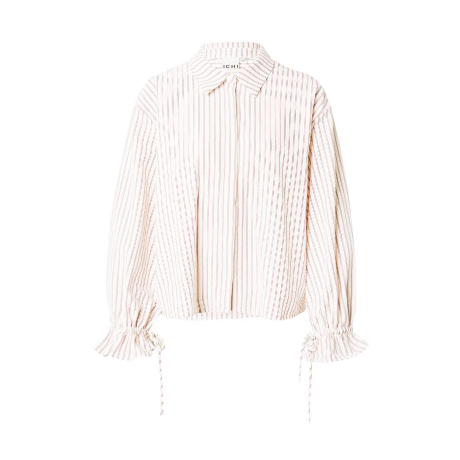 ICHI ICHI Blouse IH Shannon karmijnrood / wit -