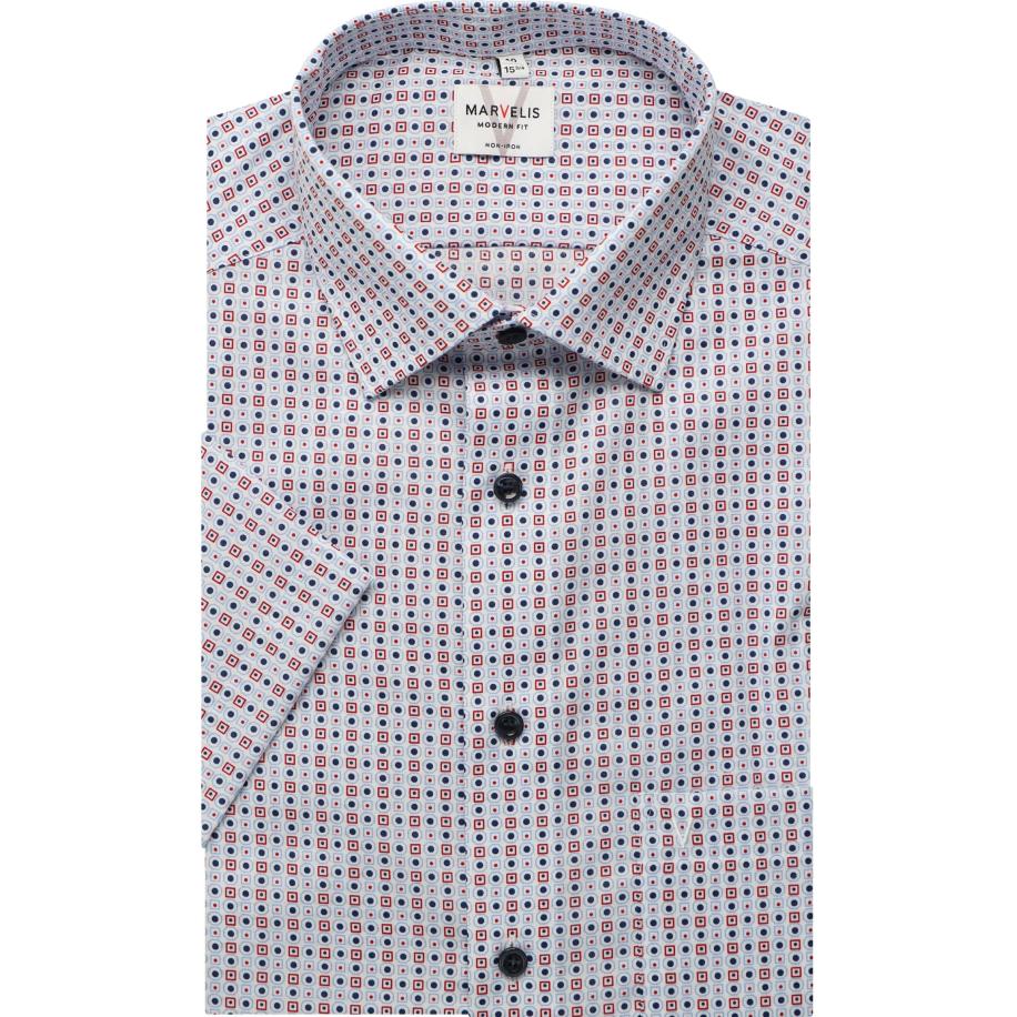 Marvelis Overhemd Korte mouw rood Rood