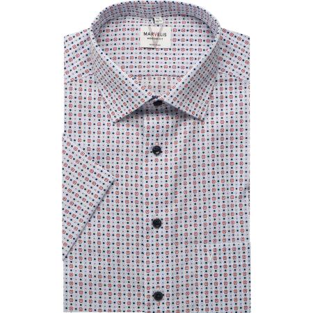 Marvelis Overhemd Korte mouw rood