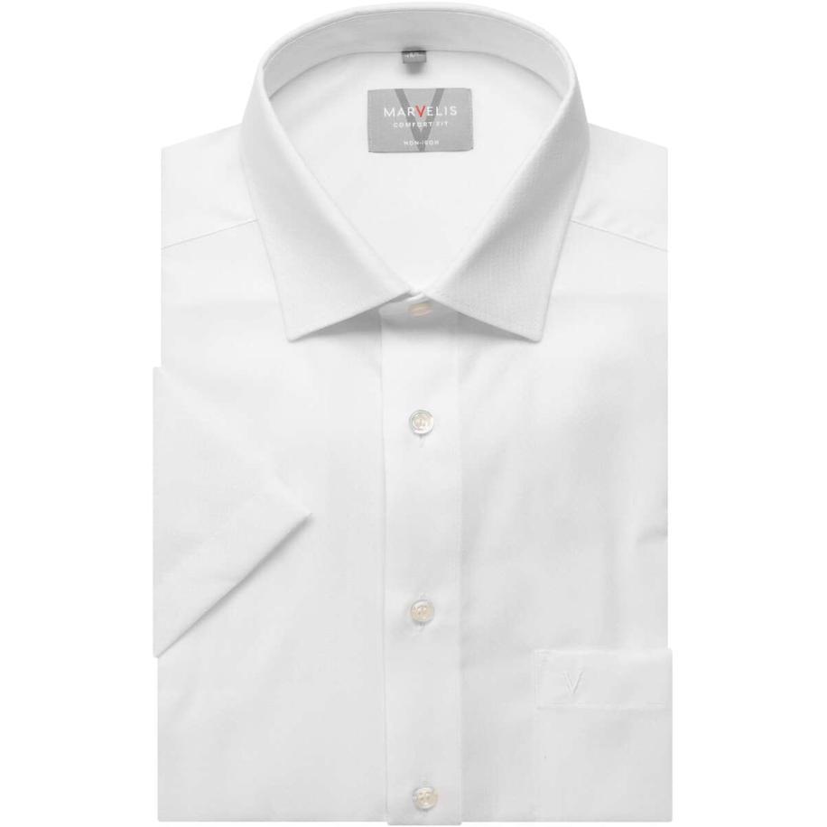 Marvelis Overhemd Korte mouw wit Wit