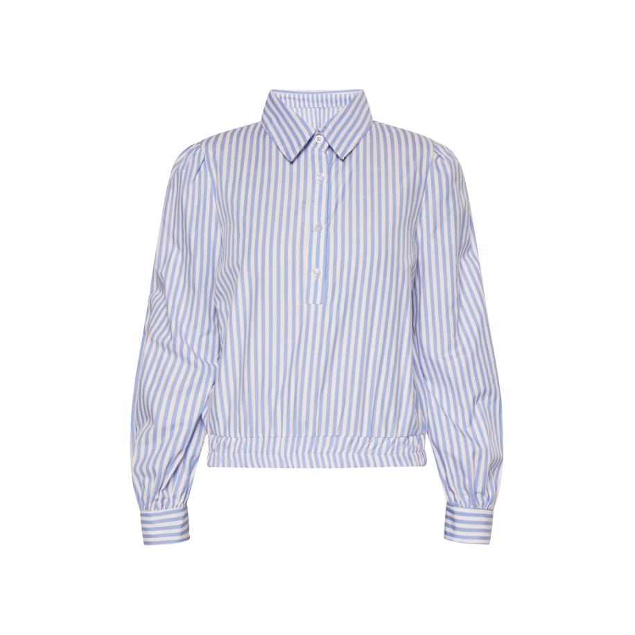 DreiMaster DreiMaster Vintage Blouse blauw / wit -