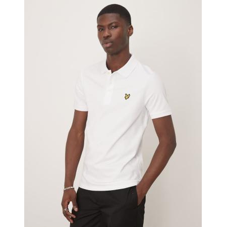 Lyle & Scott - Effen poloshirt in wit