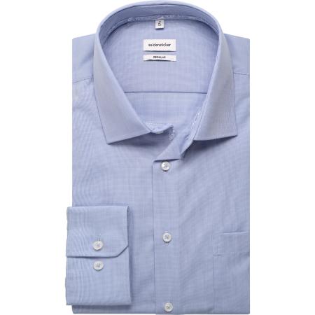 Seidensticker Overhemd lichtblauw, Effen