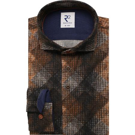 R2 Amsterdam Overhemd veelkleurig, Ruit
