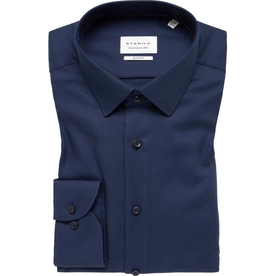 ETERNA Overhemd ML6 (vanaf 68 CM) marine Blauw