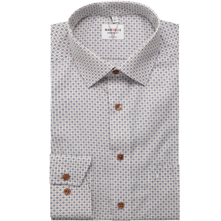 Marvelis Overhemd ML6 (vanaf 68 CM) bruin Bruin