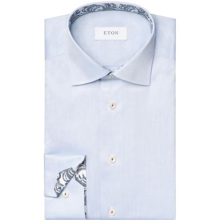 ETON Overhemd lichtblauw, Effen