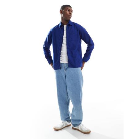 Polo Ralph Lauren - Oxford overhemd met icoonlogo, zak en rits in donkerblauw-Marineblauw