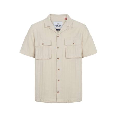 Kronstadt Overhemd Korte mouw ecru