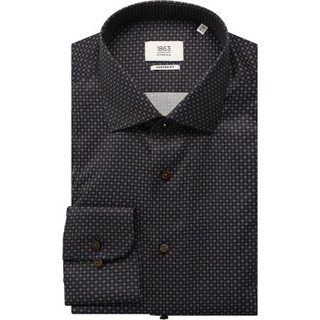 ETERNA 1863 Overhemd marine, Bedrukt
