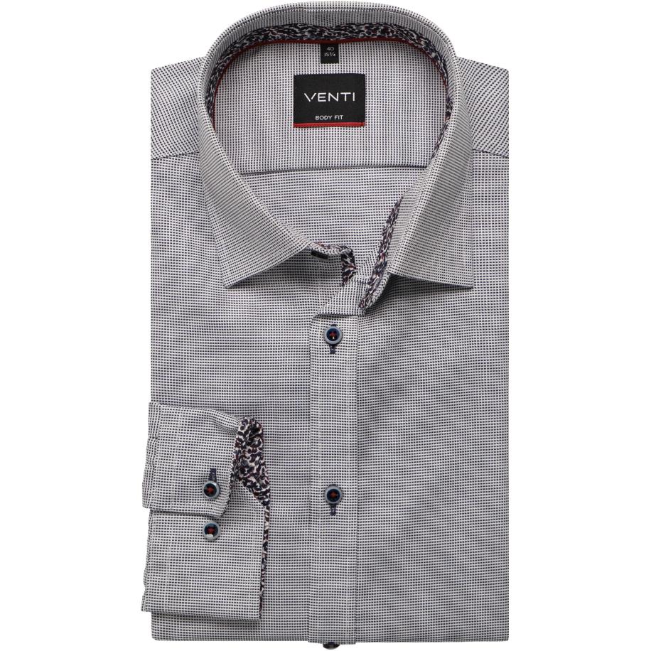 Venti Overhemd blauw, Faux-uni Blauw