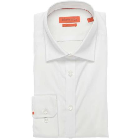 Jupiter Casual Overhemd wit, Effen