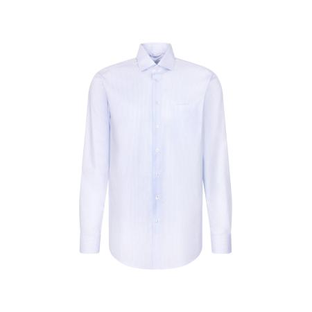 SEIDENSTICKER Zakelijk overhemd Schwarze Rose lichtblauw / wit