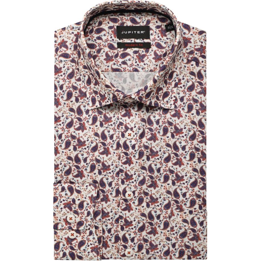 Jupiter Overhemd terra, Motief Bruin