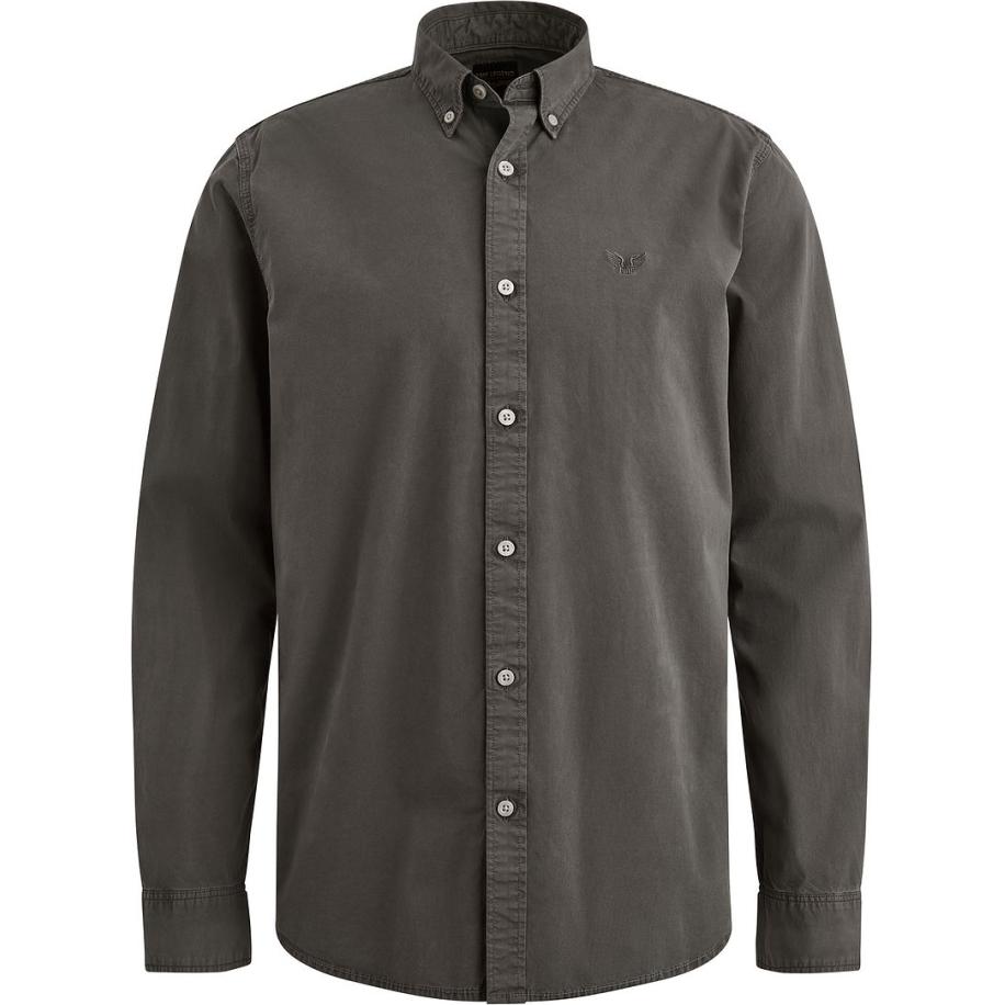 PME Legend American Classic Overhemd Antraciet Grijs