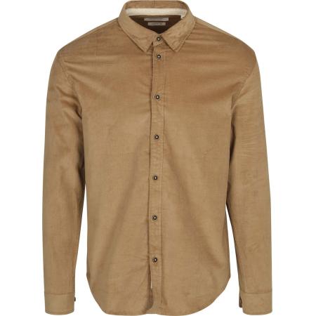 Anerkjendt Overhemd Leif Corduroy Beige