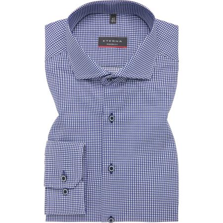 ETERNA Overhemd donkerblauw, Ruit
