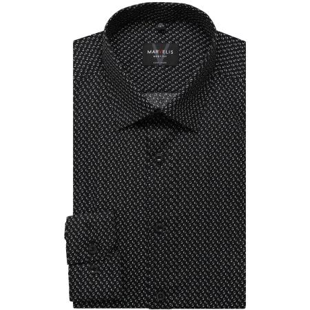 Marvelis Overhemd zwart/wit, Motief