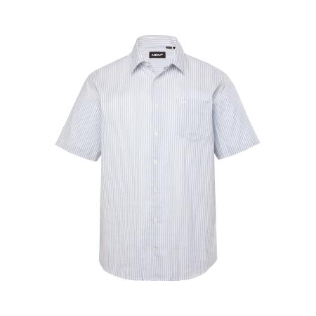 men plus Men Plus Overhemd pastelblauw / wit