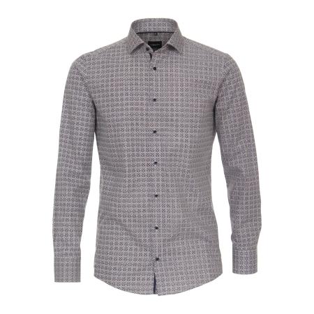 Venti Overhemd bruin, Bedrukt