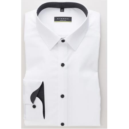 ETERNA Overhemd wit, Effen