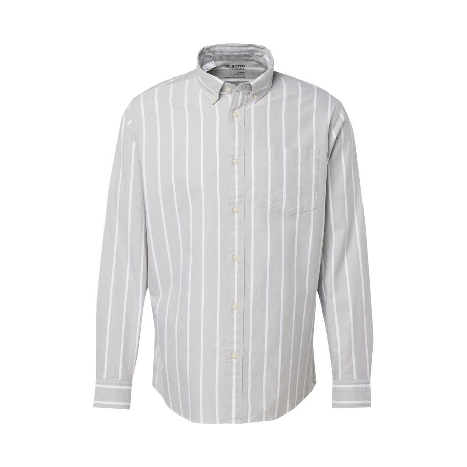 Selected SELECTED Overhemd SLHRick grijs / wit -