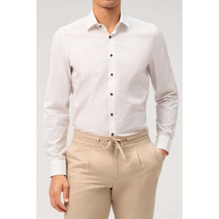 OLYMP Level Five Overhemd natuurlijk, Bedrukt