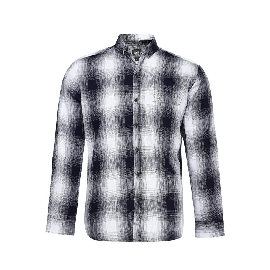 Campus Sutra Campus Sutra Overhemd Tawnee grijs / zwart / wit -