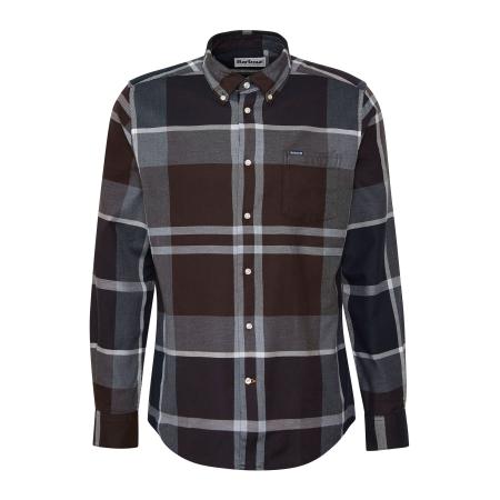 Barbour Barbour Overhemd Dunoon navy / bruin / wit