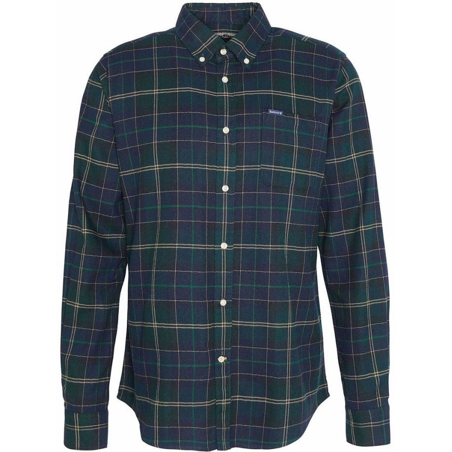 Barbour Kyeloch Overhemd Ruit Donkergroen Groen