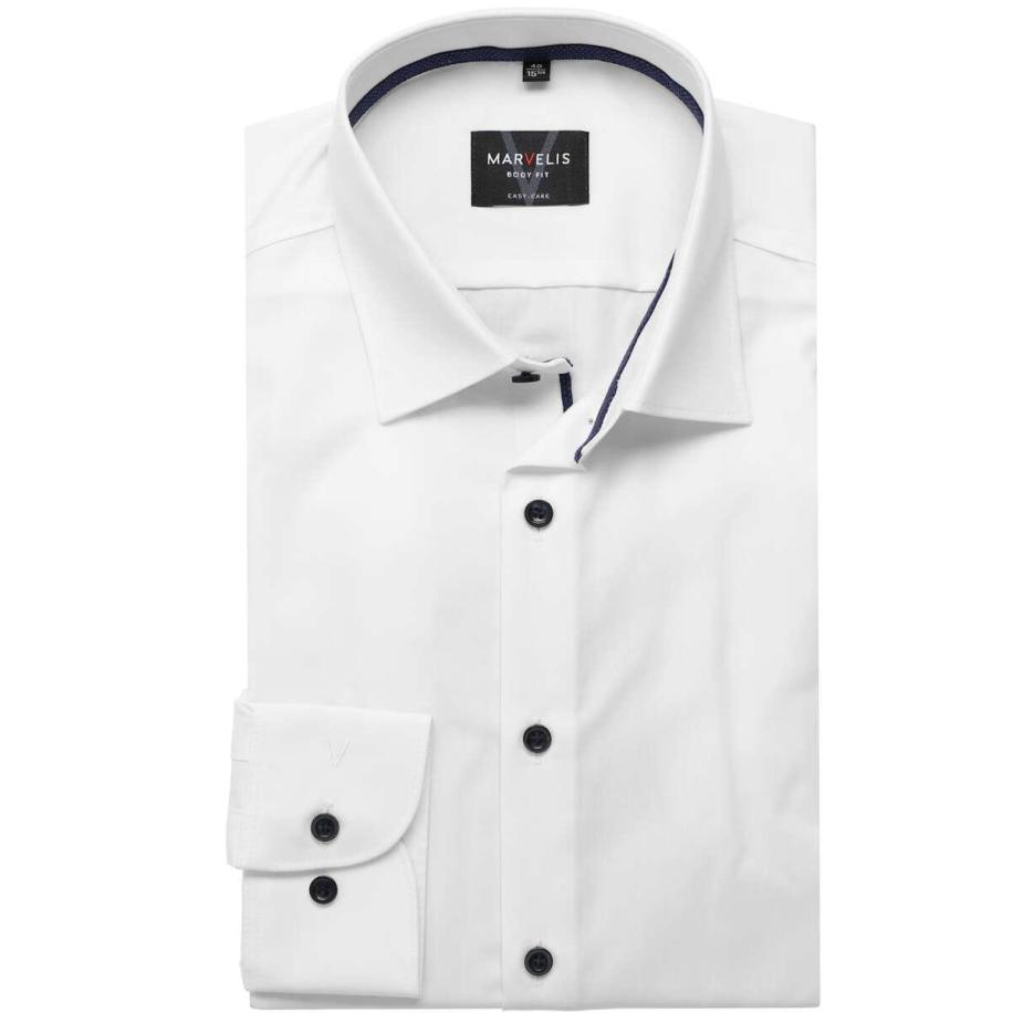Marvelis Overhemd wit, Effen Wit