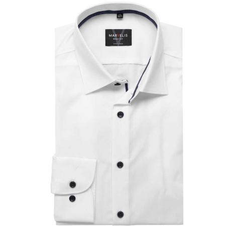 Marvelis Overhemd wit, Effen