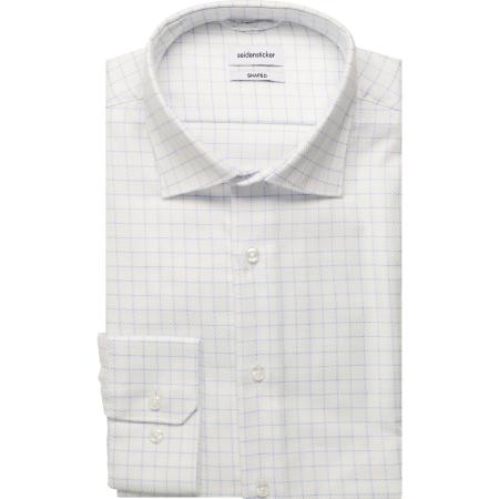 Seidensticker Overhemd lichtblauw, Ruit