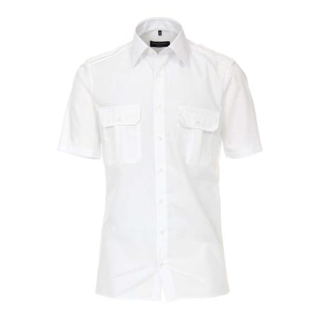 Casa Moda Piloot shirt Korte mouw wit