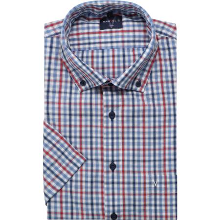 Marvelis Casual Overhemd Korte mouw rood
