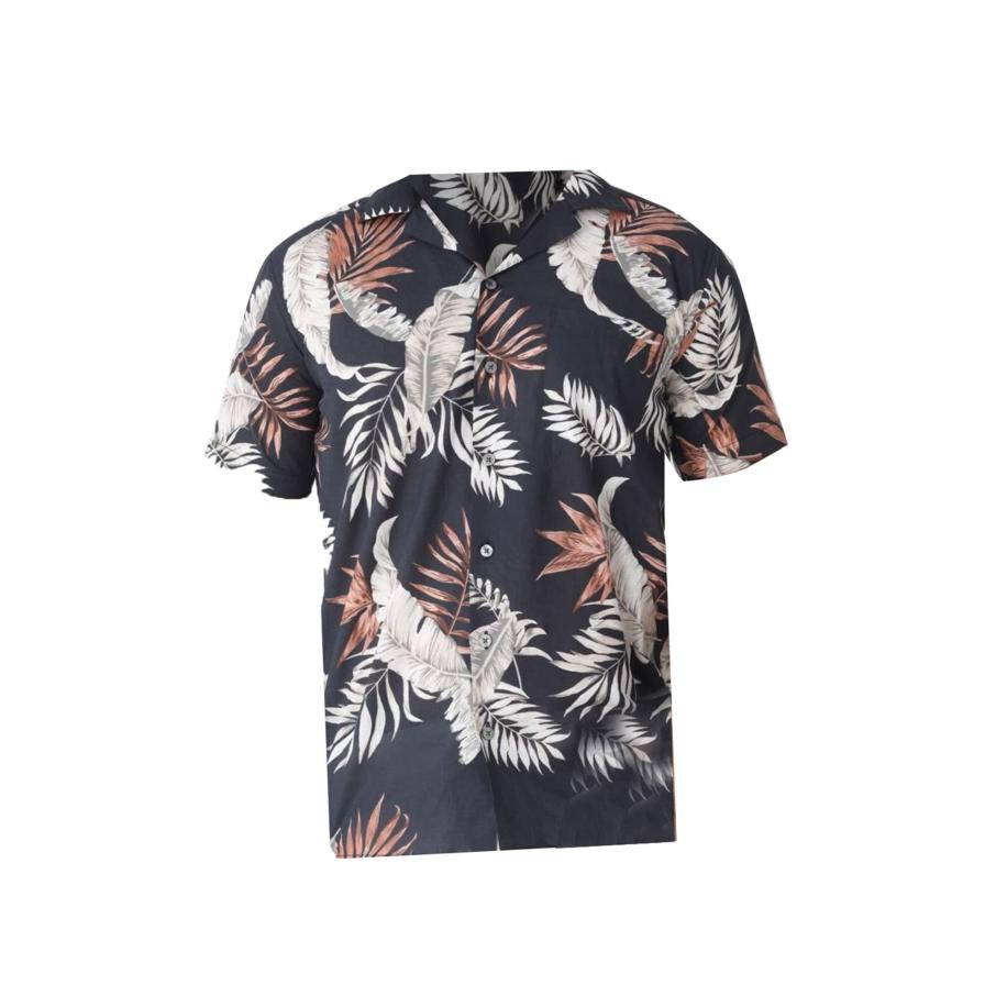 By Diess Collection By Diess Collection Overhemd donkerblauw / grijs / roestrood / wit -