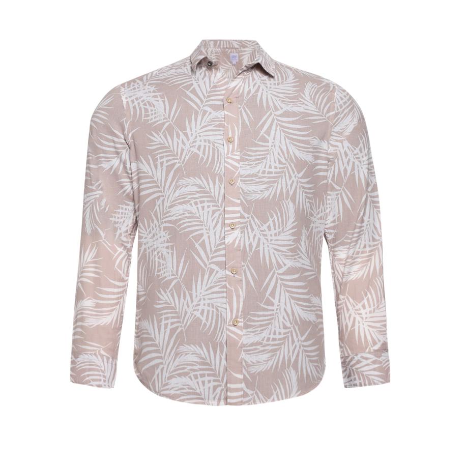 Campus Sutra Campus Sutra Overhemd Roman beige / wit -