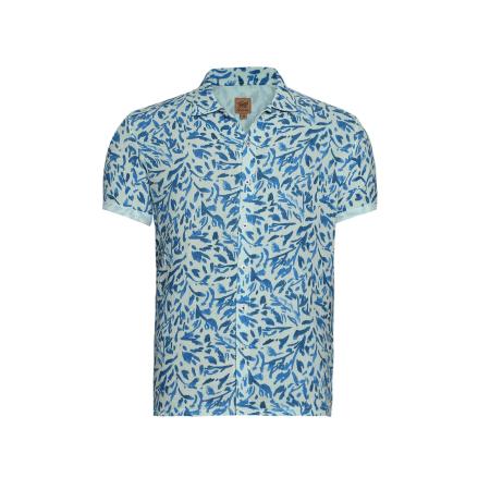 Campus Sutra Campus Sutra Overhemd Fabian blauw / wit