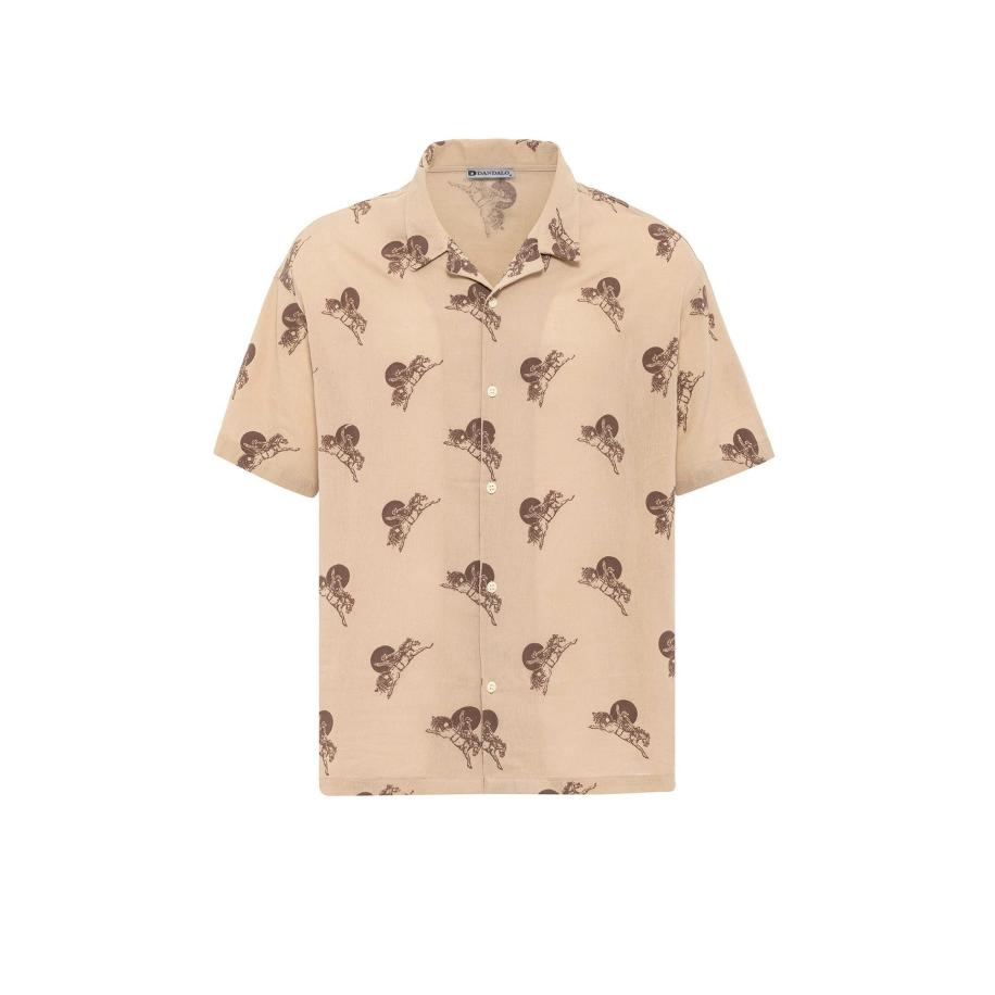 Dandalo Dandalo Overhemd beige / bruin -