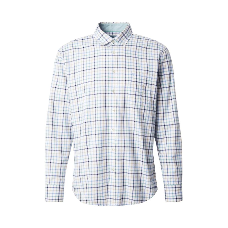 Fynch-Hatton FYNCH-HATTON Overhemd chamois / donkerblauw / mintgroen / wit -