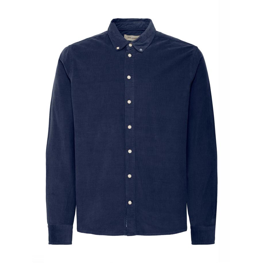 BLEND Overhemd navy Blauw