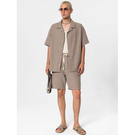 VAMOS CLO Overhemd Salvia lichtbruin