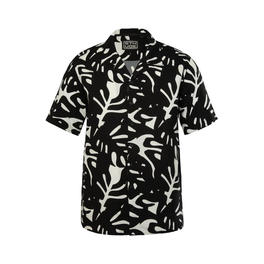 STHUGE STHUGE Overhemd zwart / wit -